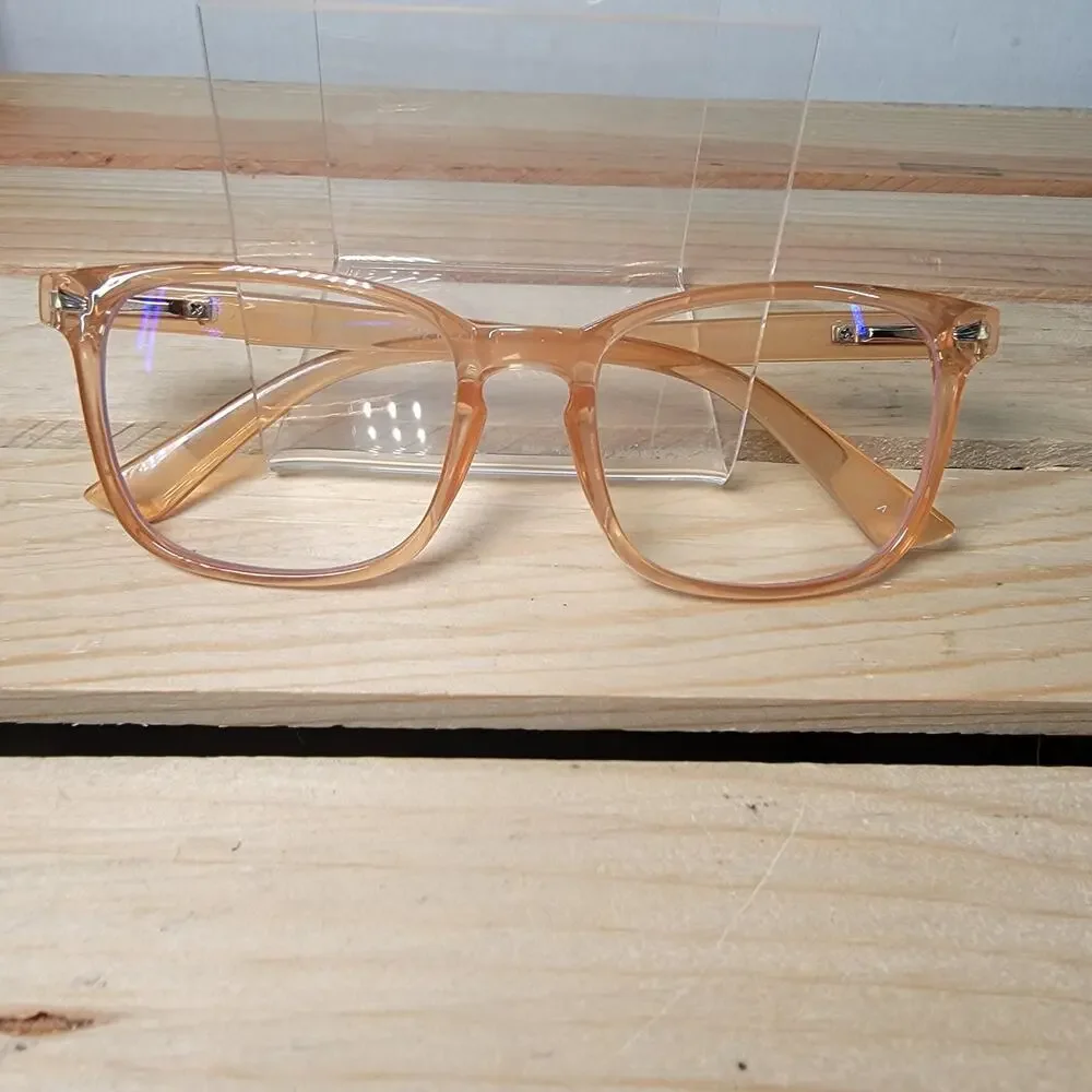 Vein LA Uptown RoseGold Plastic Frame Progressive Glasses 2.5 w/ Hard-shell Case